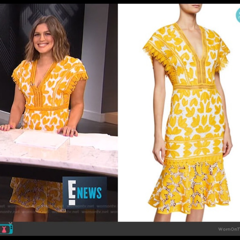 Sailor Kaiya lace dress in yellow- brand new